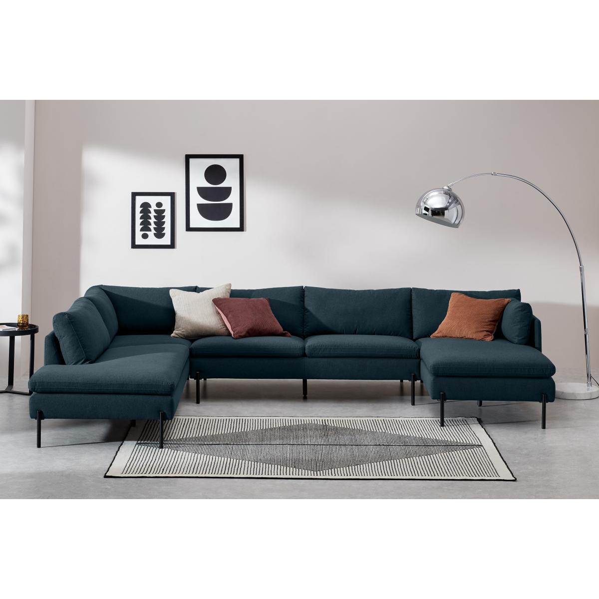Zarina Left Hand Facing Corner Sofa, Aegean Blue – image 4