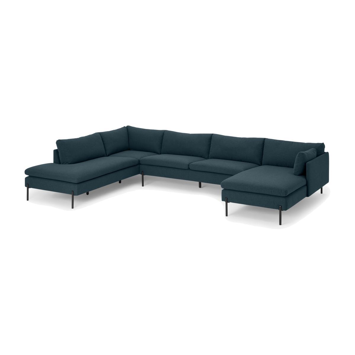 Zarina Left Hand Facing Corner Sofa, Aegean Blue – image 1
