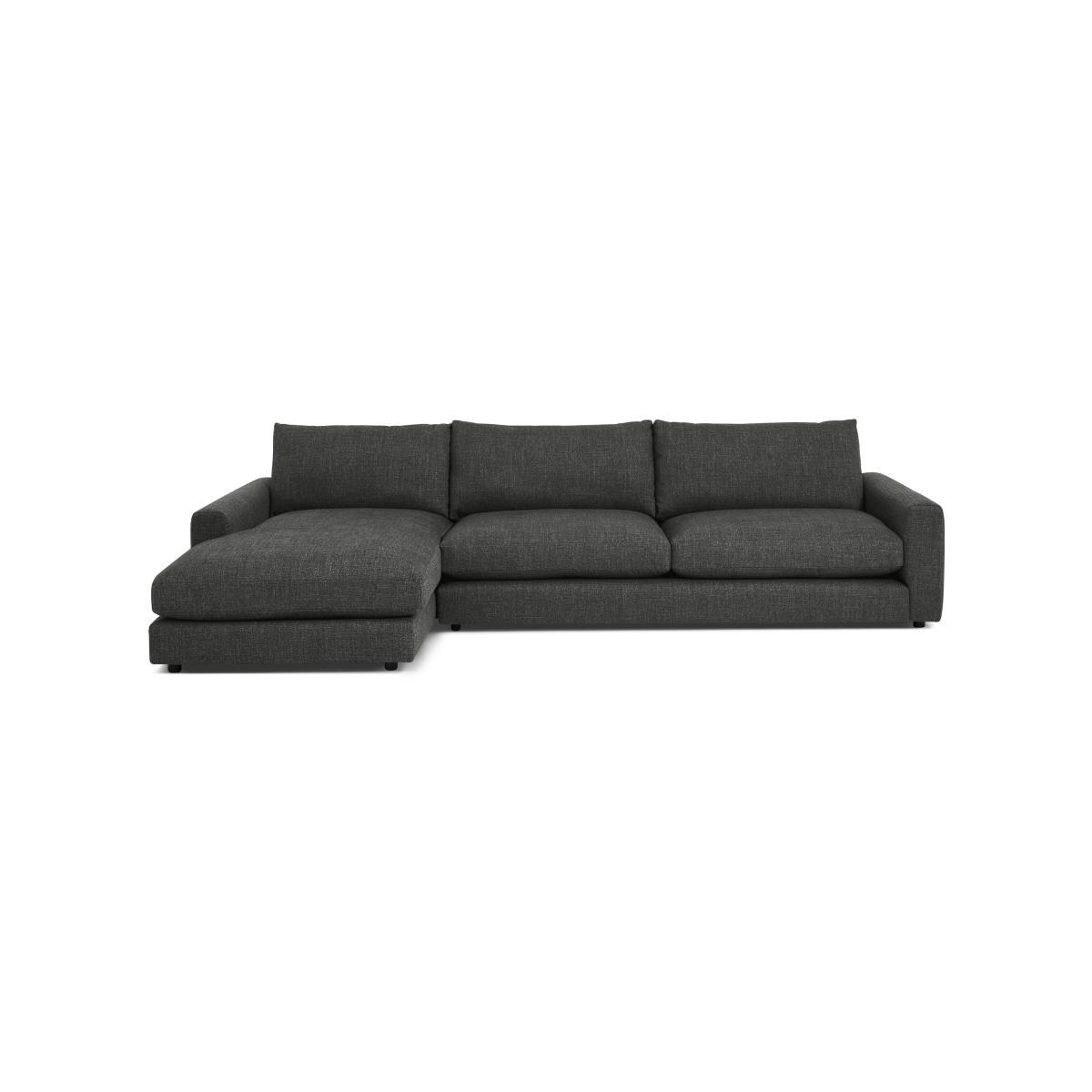 Arni Large Left Hand Facing Chaise End Corner Sofa, Slate Textured Weave – image 2
