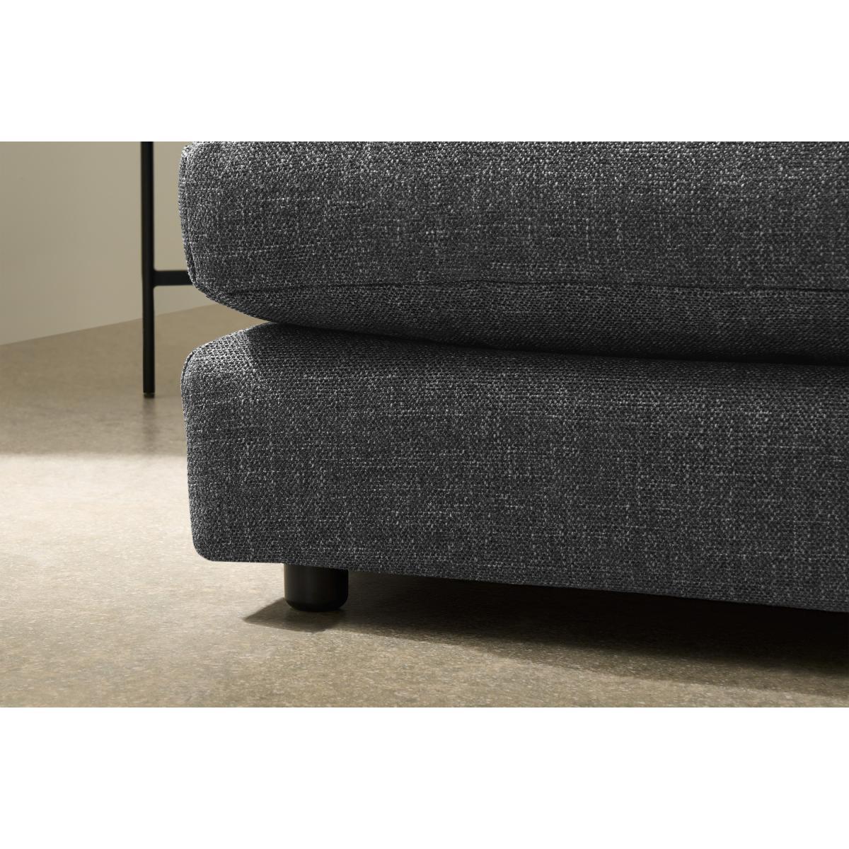 Arni Large Left Hand Facing Chaise End Corner Sofa, Slate Textured Weave – image 6