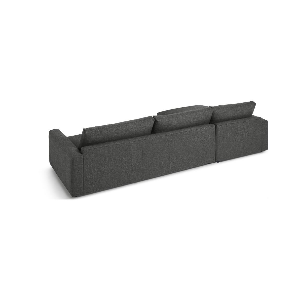 Arni Large Left Hand Facing Chaise End Corner Sofa, Slate Textured Weave – image 7