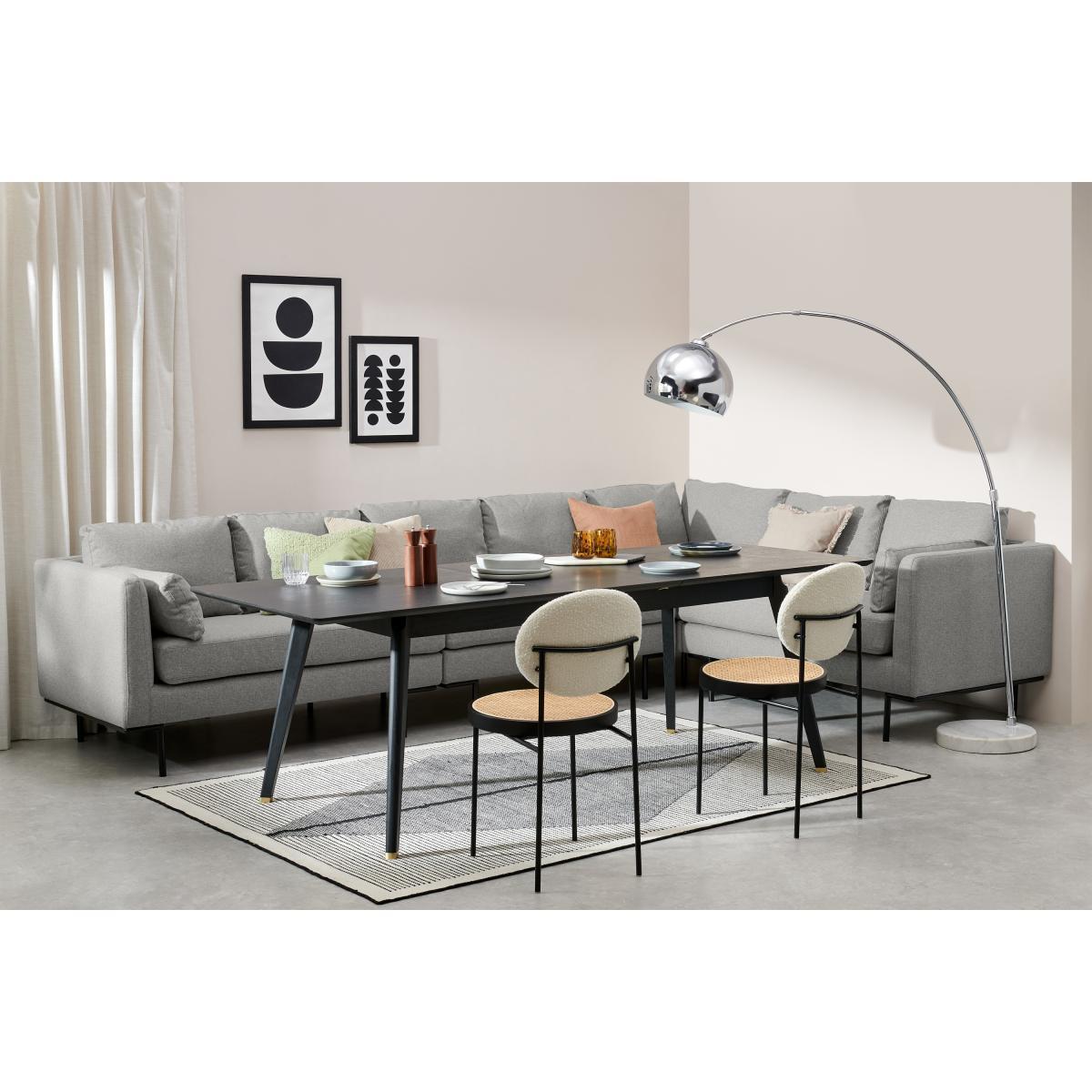 Harlow 4 Seater Right Hand Facing Corner Dining Sofa, Mountain Grey – image 3