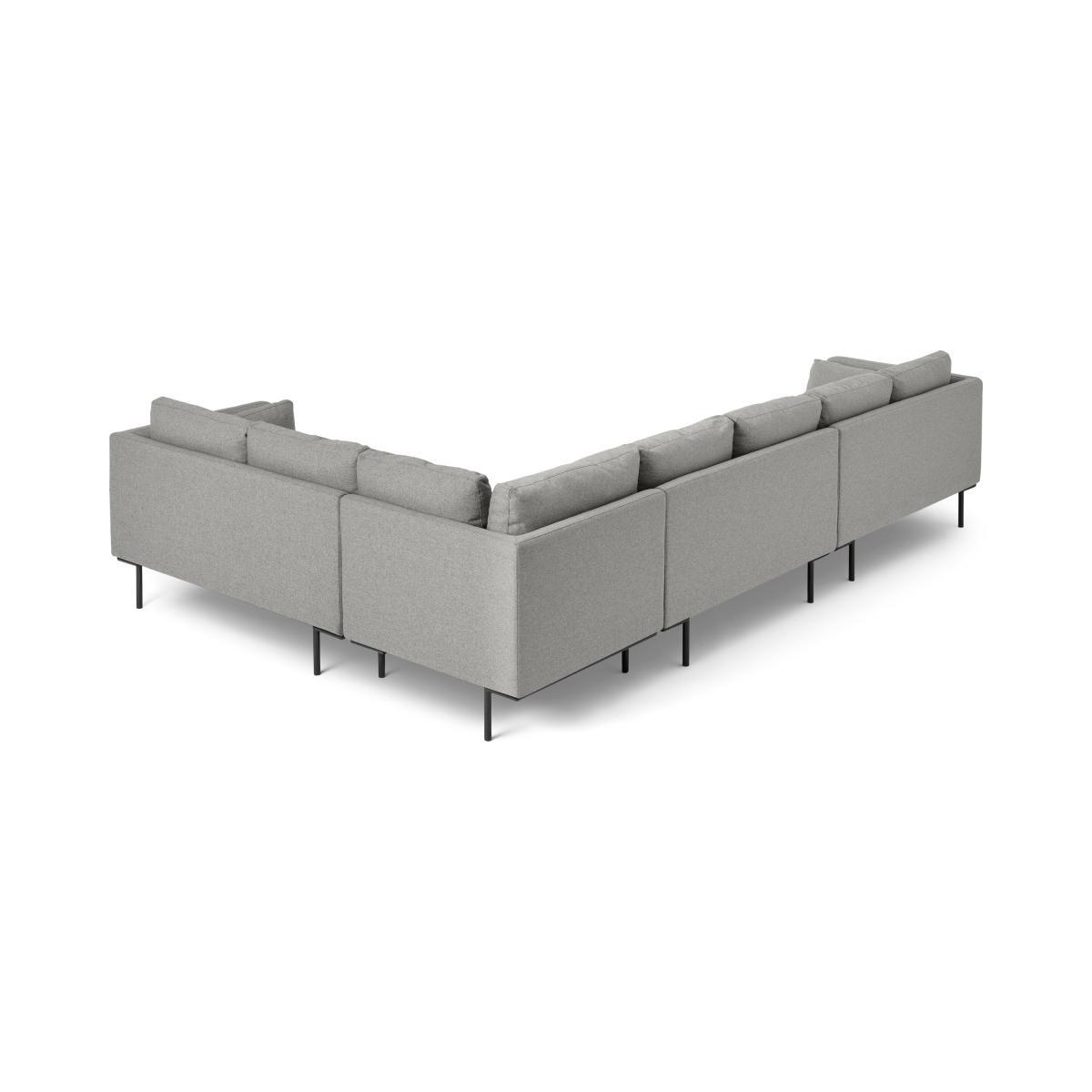 Harlow 4 Seater Right Hand Facing Corner Dining Sofa, Mountain Grey – image 6
