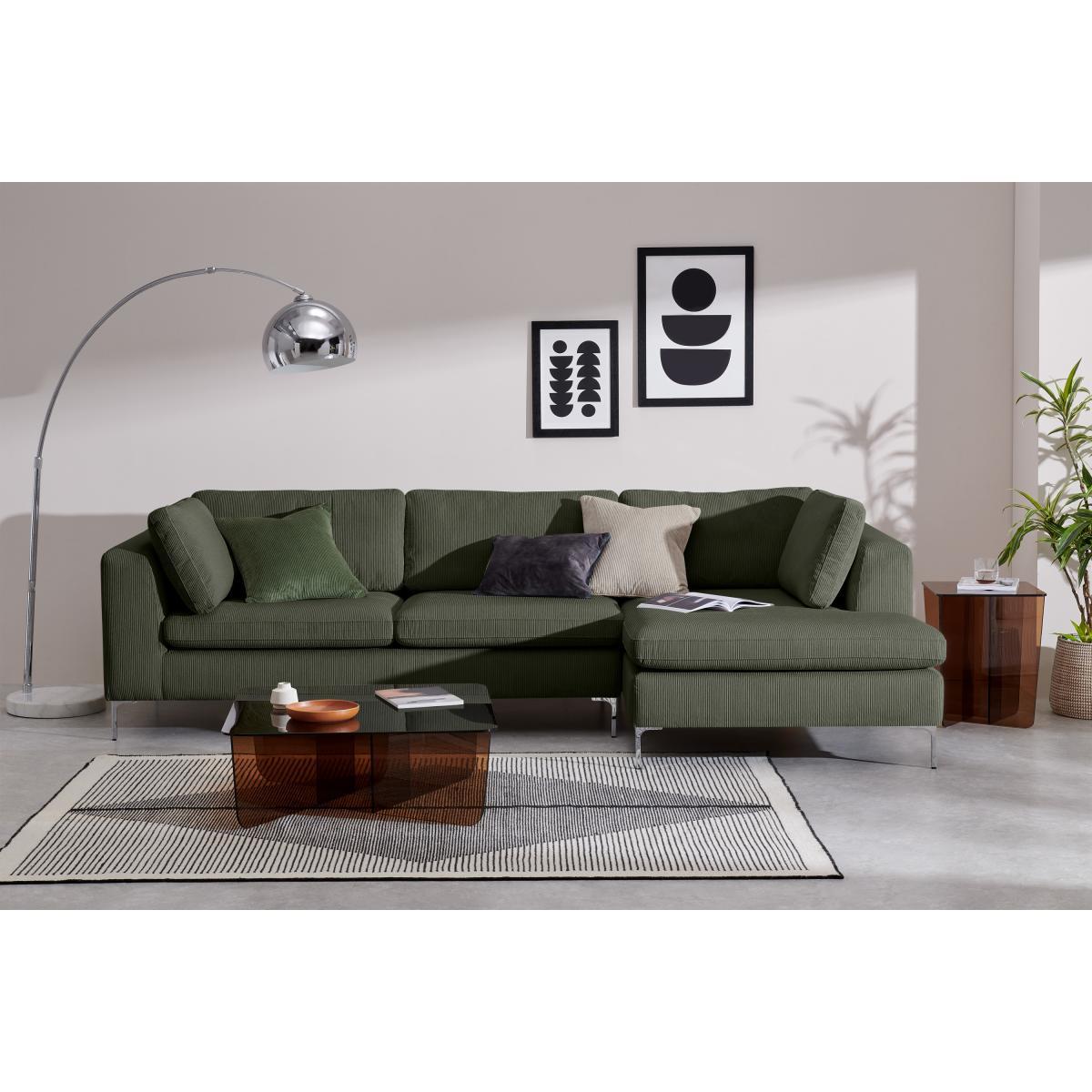 Monterosso Right Hand Facing Chaise End Sofa, Sage Corduroy Velvet – image 4