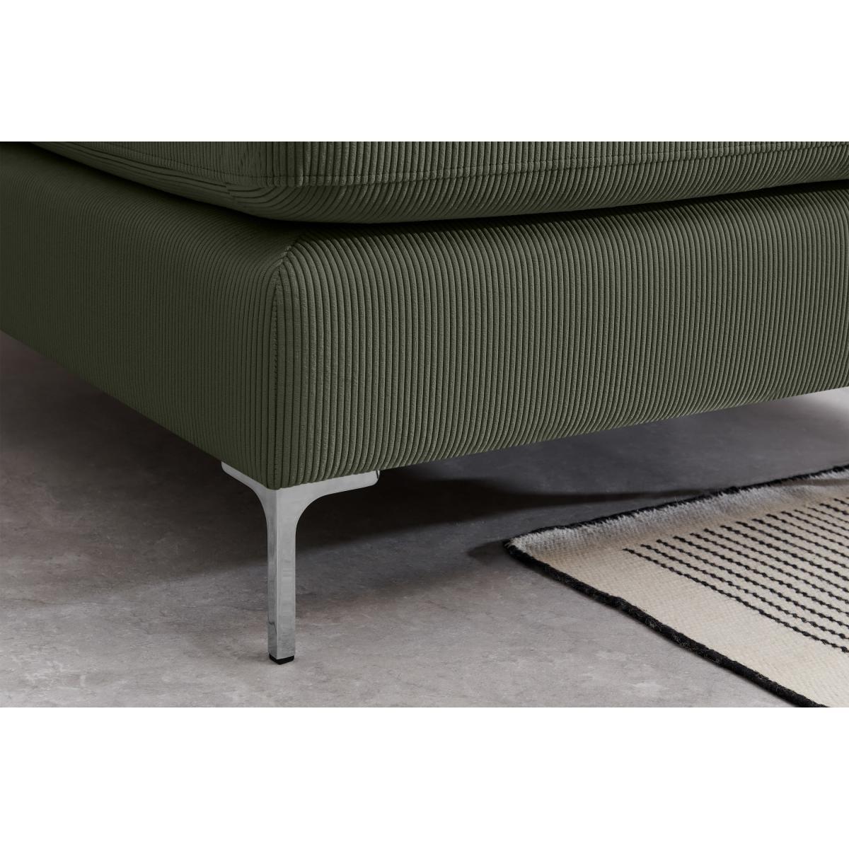 Monterosso Right Hand Facing Chaise End Sofa, Sage Corduroy Velvet – image 5