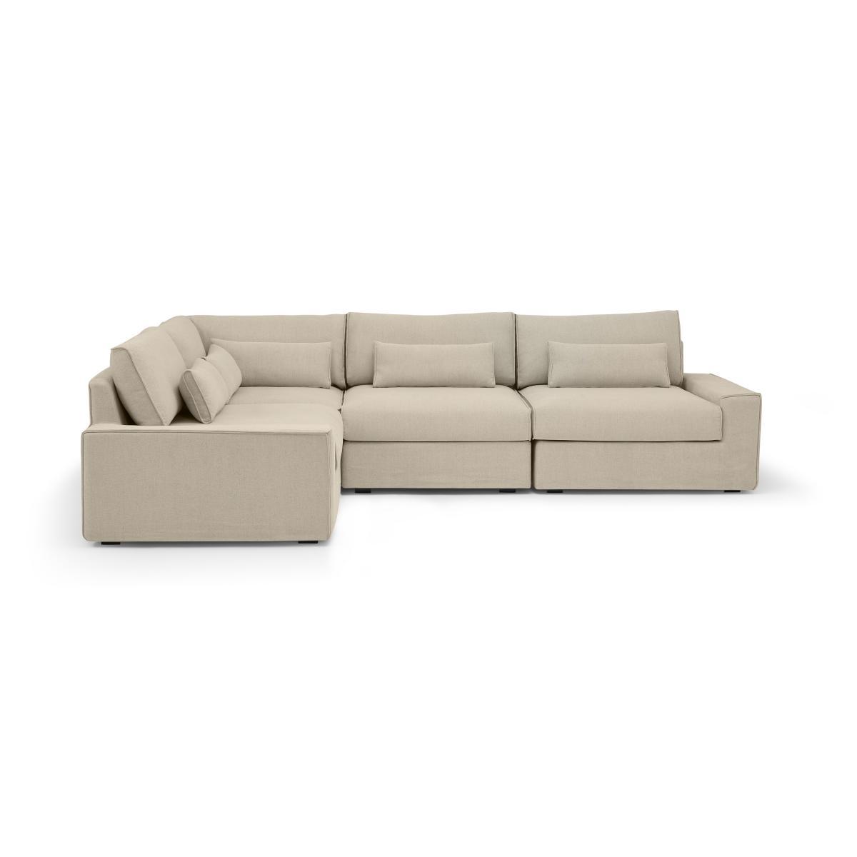 Trent Loose Cover Corner Sofa, Natural Cotton & Linen Mix – image 2
