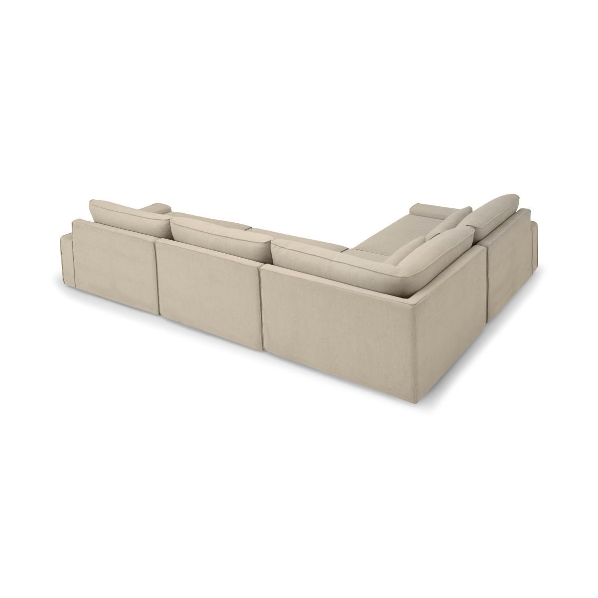 Trent Loose Cover Corner Sofa, Natural Cotton & Linen Mix – image 7