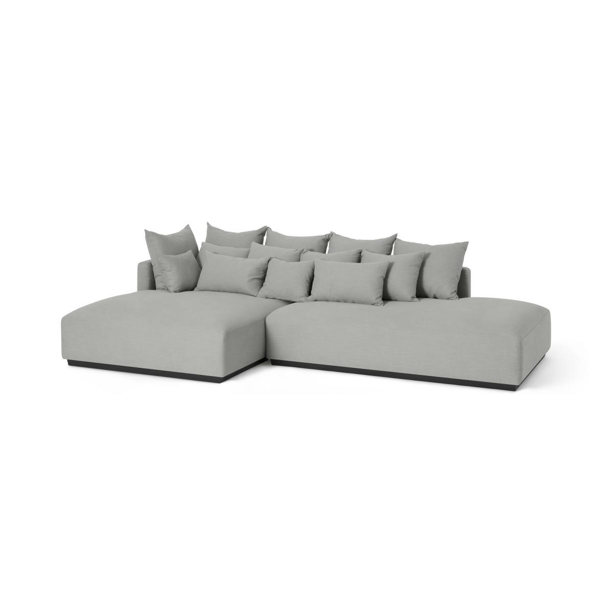 Laurin Right Hand Facing Wide Chaise End Sofa Unit, Frost Grey Linen – image 6