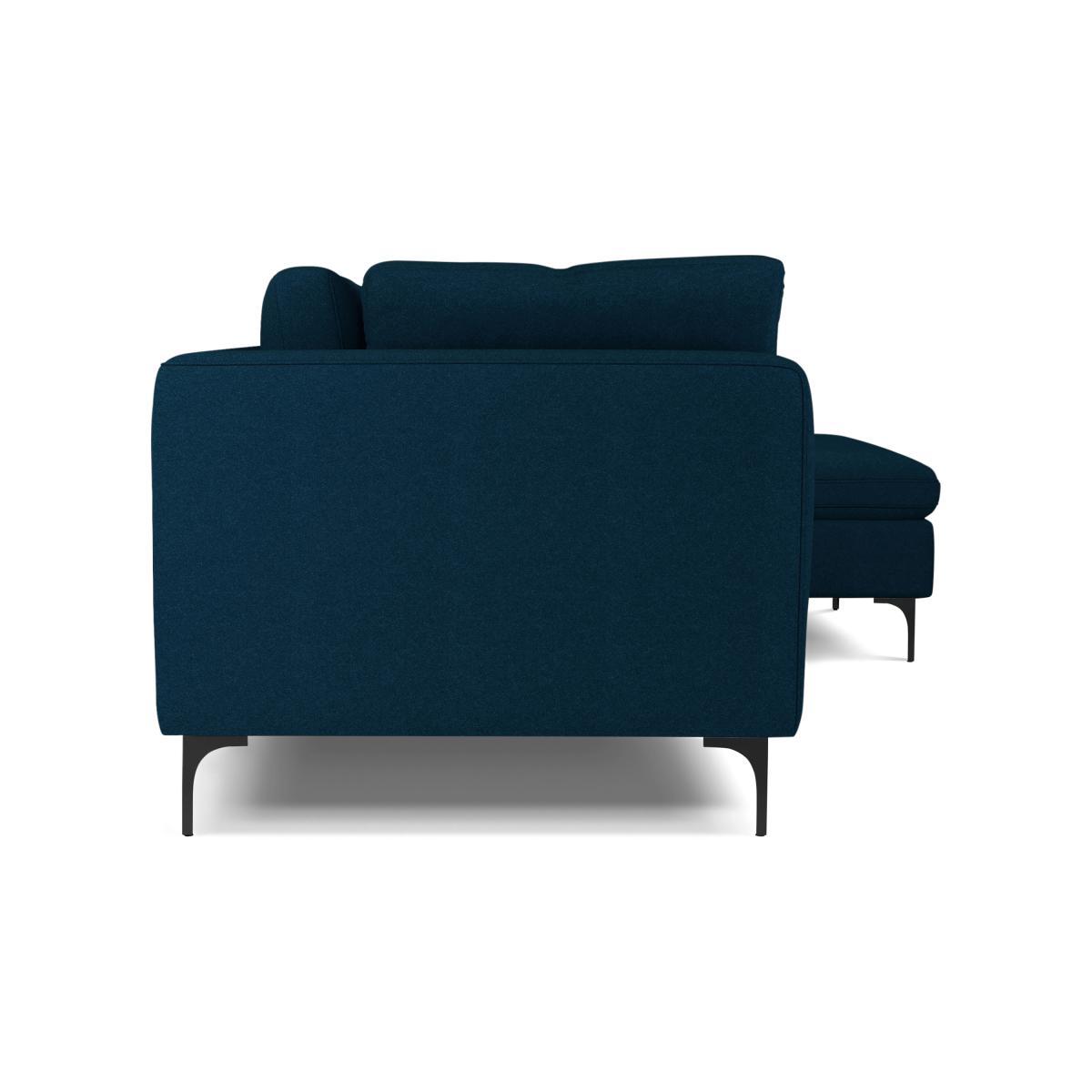 Monterosso Right Hand Facing Chaise End Sofa, Elite Teal with Black Leg – image 4