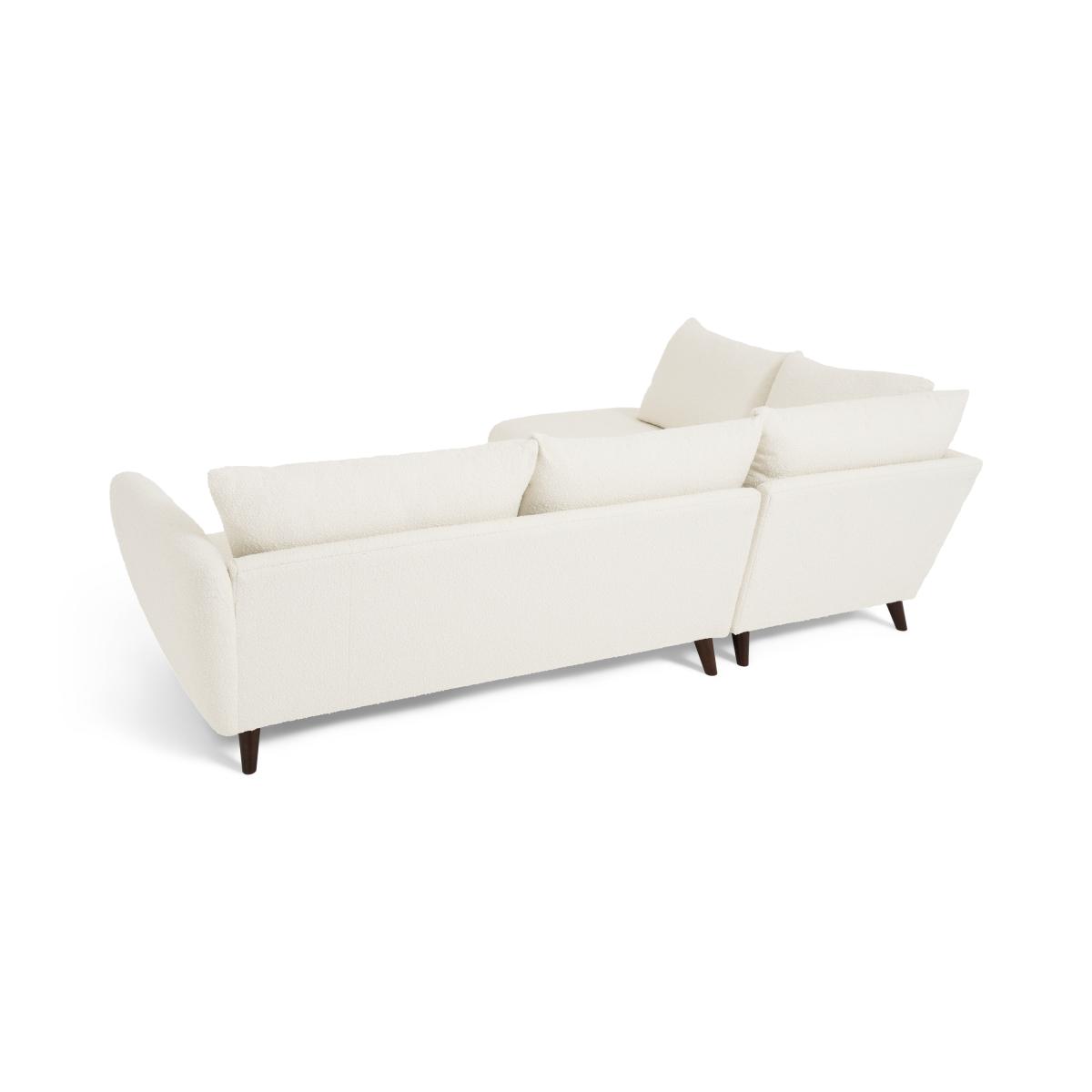 Elmira Left Hand Facing Corner Sofa, Ivory White Boucle – image 11