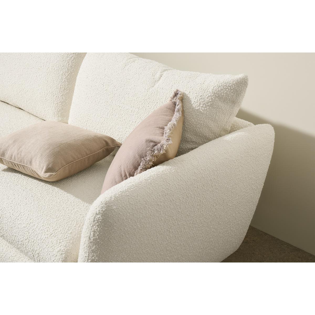 Elmira Left Hand Facing Corner Sofa, Ivory White Boucle – image 4