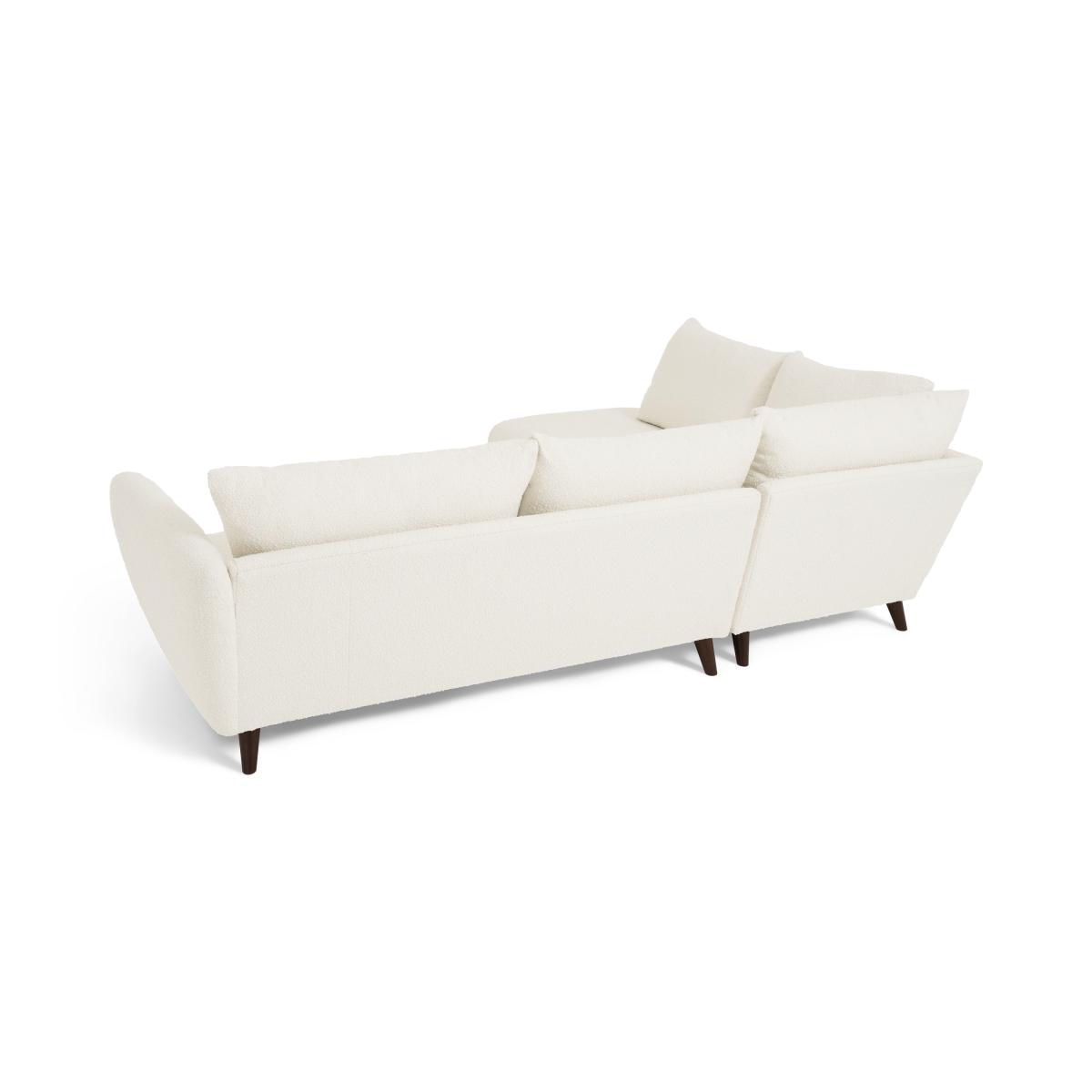 Elmira Left Hand Facing Corner Sofa, Ivory White Boucle – image 5
