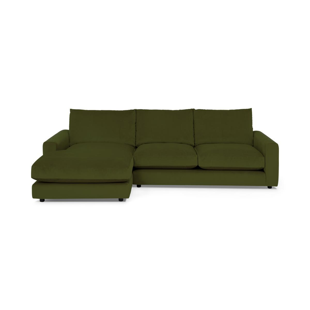 Arni Left Hand Facing Chaise End Sofa, Moss Recycled Velvet – image 2