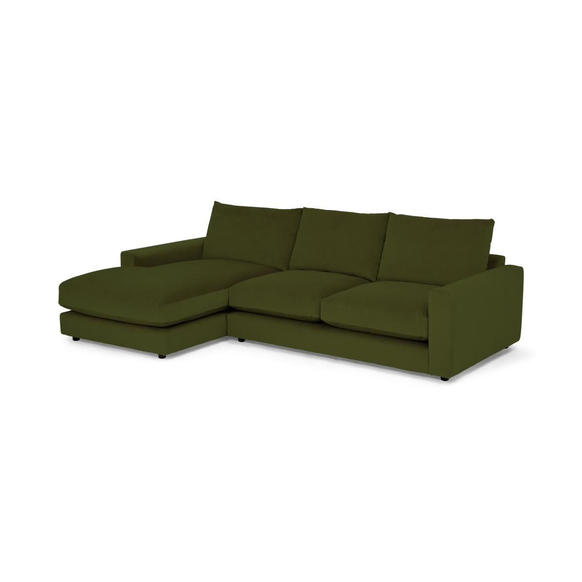Arni Left Hand Facing Chaise End Sofa, Moss Recycled Velvet – image 3