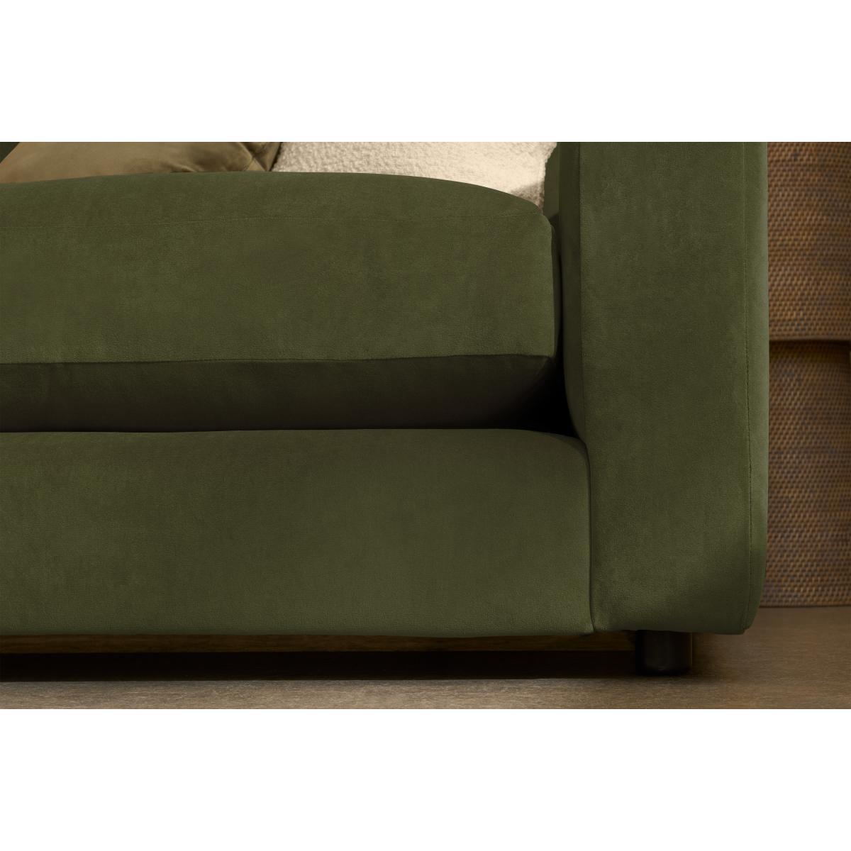 Arni Left Hand Facing Chaise End Sofa, Moss Recycled Velvet – image 6