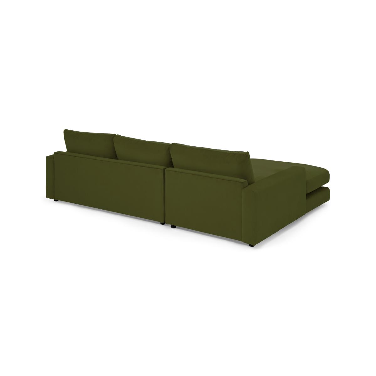 Arni Left Hand Facing Chaise End Sofa, Moss Recycled Velvet – image 7
