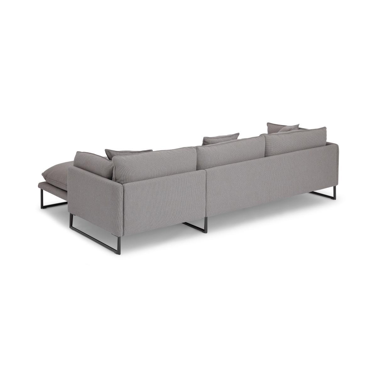 Malini Right Hand Facing Chaise End Sofa, Latte Textured Recycled Cotton – image 7