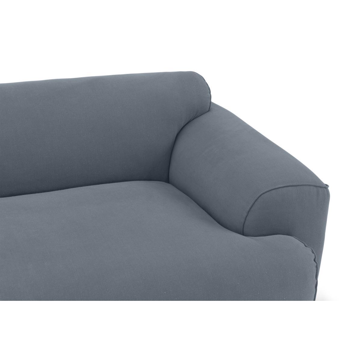 Avalon Left Hand Facing Chaise End Corner Sofa, Jeans Blue Linen & Cotton Mix – image 5