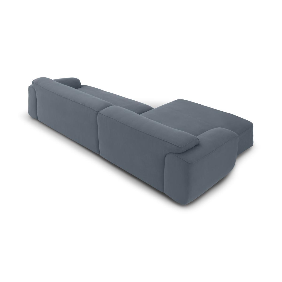 Avalon Left Hand Facing Chaise End Corner Sofa, Jeans Blue Linen & Cotton Mix – image 6