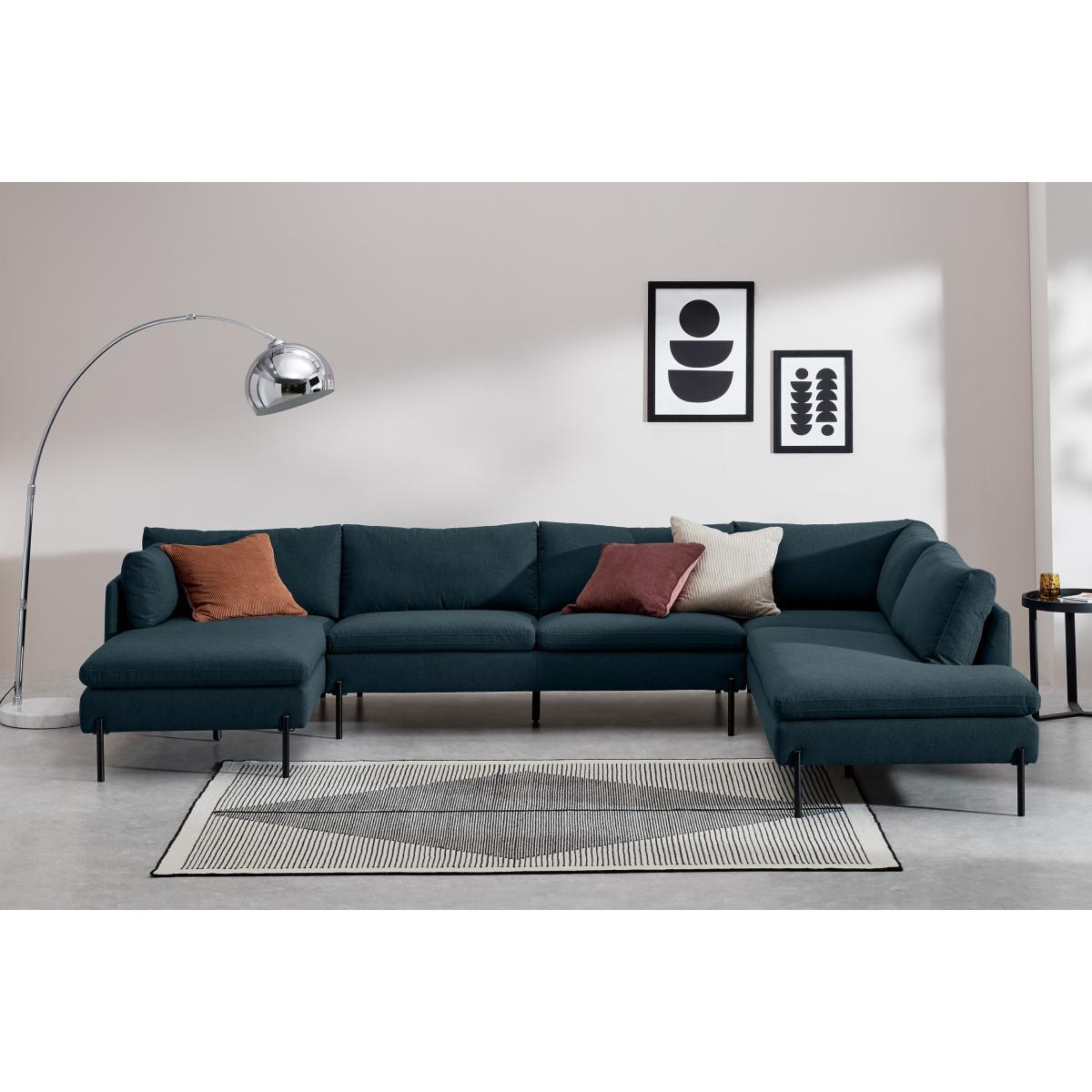 Zarina Right Hand Facing Corner Sofa, Aegean Blue – image 4