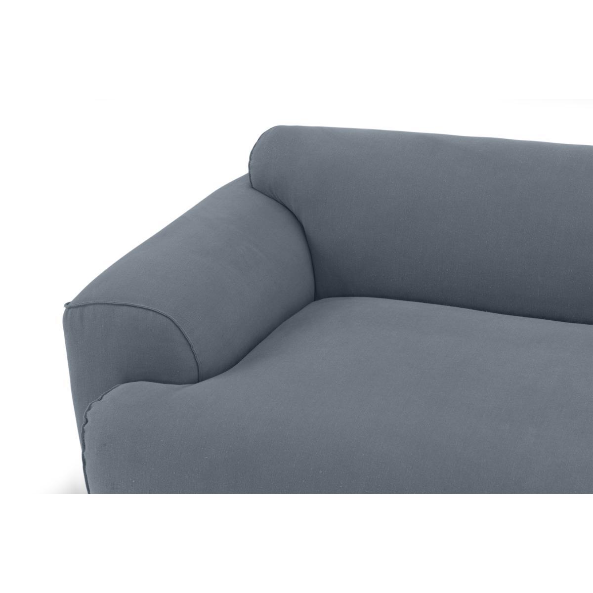 Avalon Right Hand Facing Chaise End Corner Sofa, Jeans Blue Linen & Cotton Mix – image 5