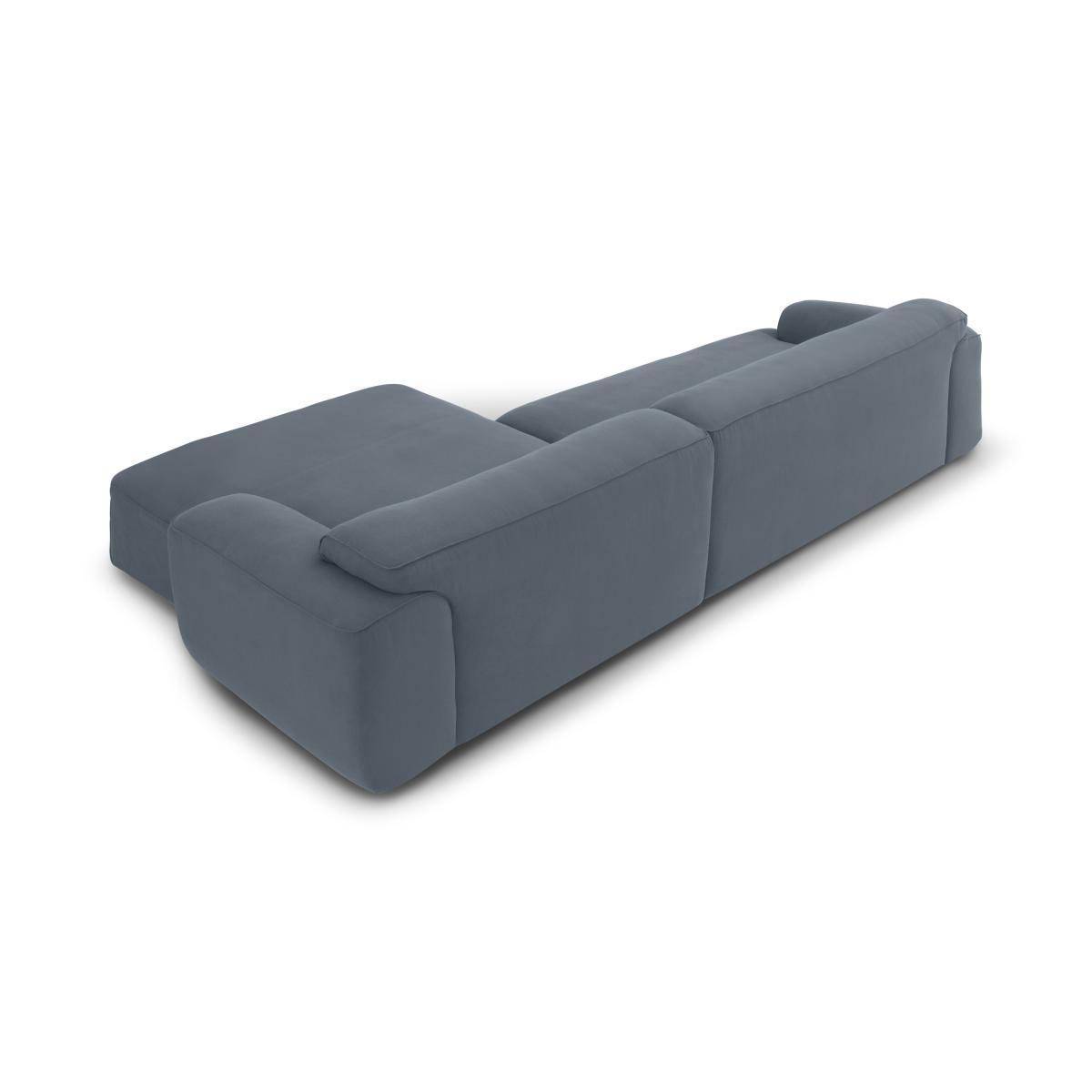 Avalon Right Hand Facing Chaise End Corner Sofa, Jeans Blue Linen & Cotton Mix – image 6