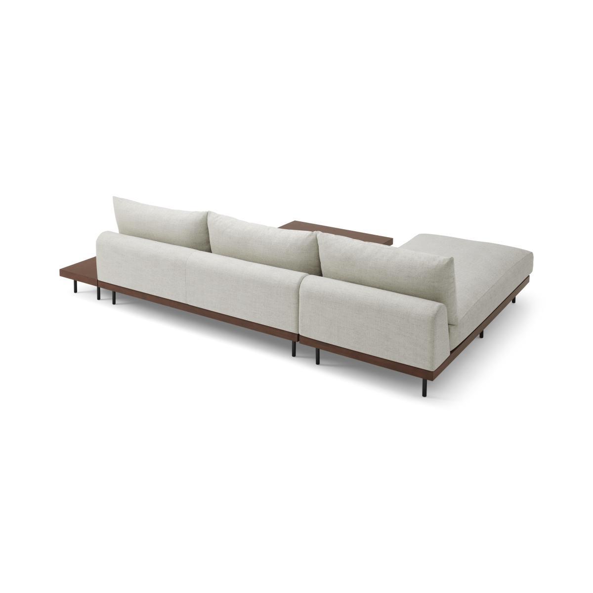 Zita Modular Chaise End Corner Sofa with 2 Side Tables, Kyoto Oyster – image 6