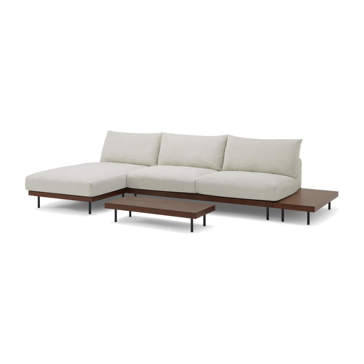 Zita Modular Chaise End Corner Sofa with 2 Side Tables, Kyoto Oyster – image 1