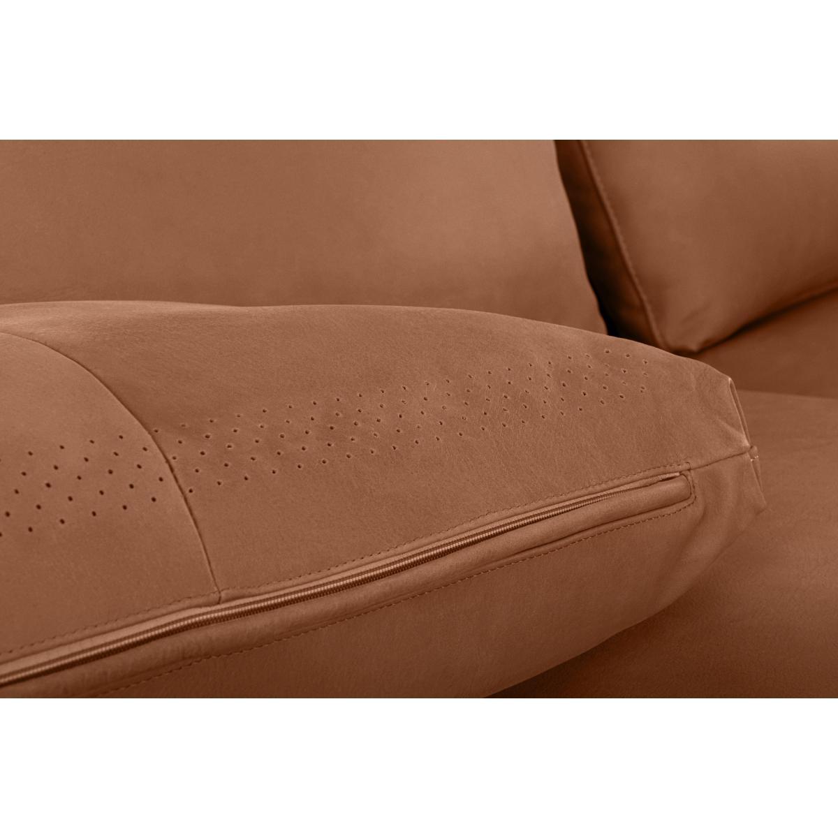 Vento 3 Seater Left Hand Facing Chaise End Sofa, Texas Tan Leather – image 8