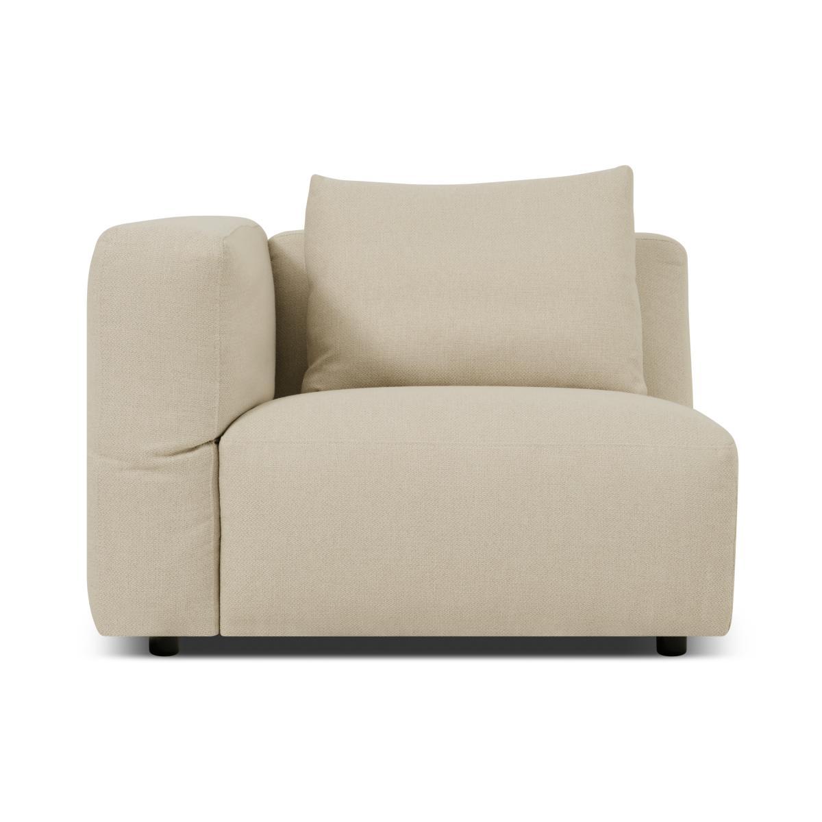 Jacklin Left Hand Facing Modular Armchair, Natural Recycled Weave – image 2