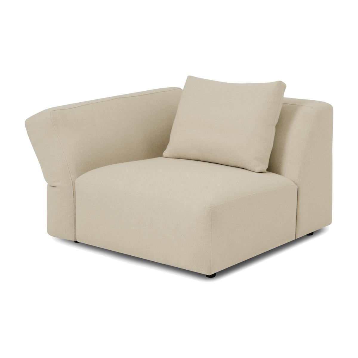 Jacklin Left Hand Facing Modular Armchair, Natural Recycled Weave – image 1