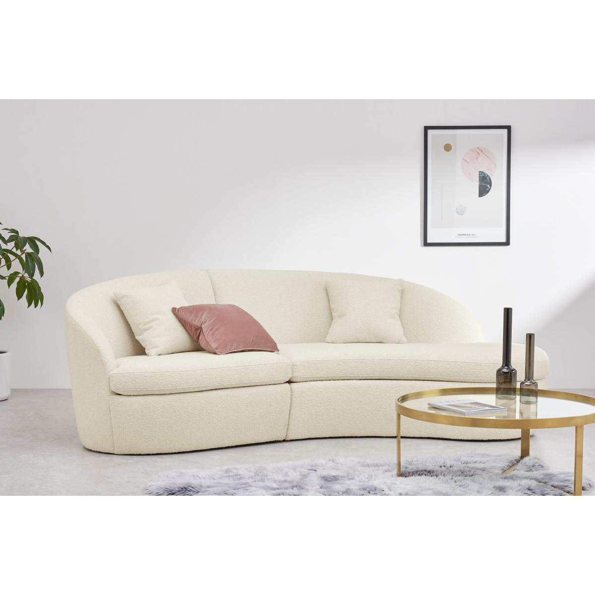 Reisa Right Hand Facing Chaise End Sofa, Whitewash Boucle – image 4