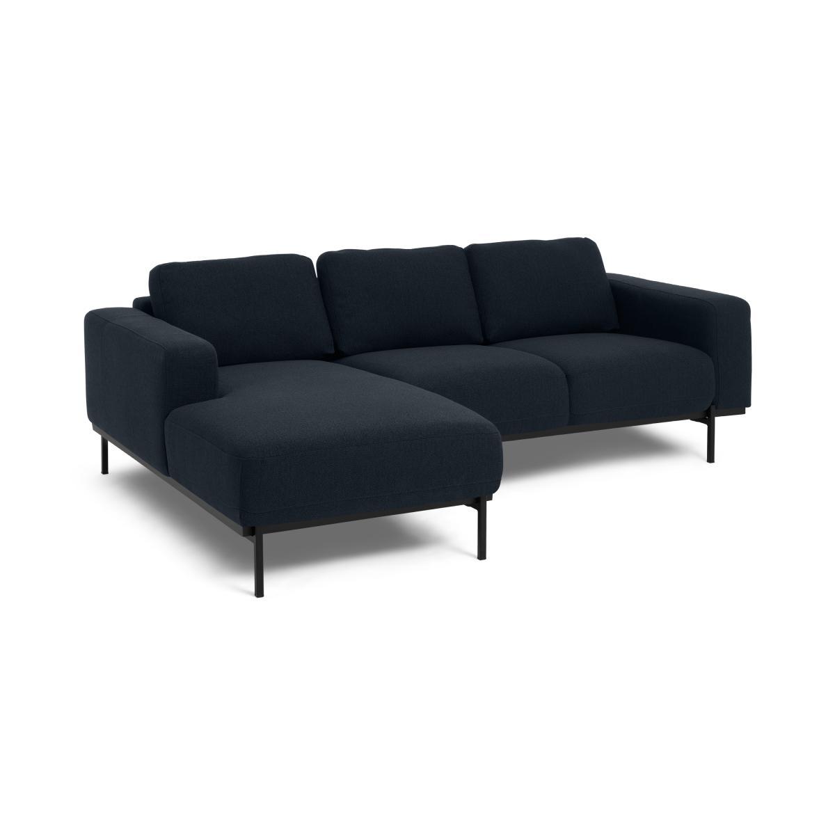 Jarrod Left Hand Facing Chaise End Corner Sofa, Midnight Blue Weave – image 3