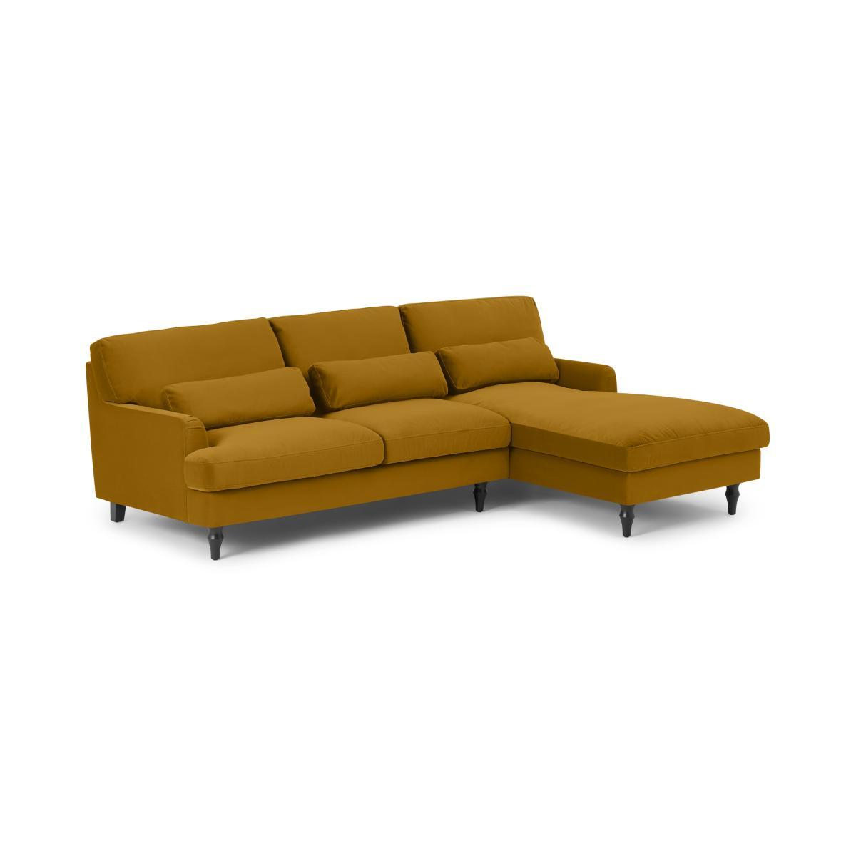 Tamyra Right Hand Facing Chaise End Corner Sofa, Marigold Velvet – image 3