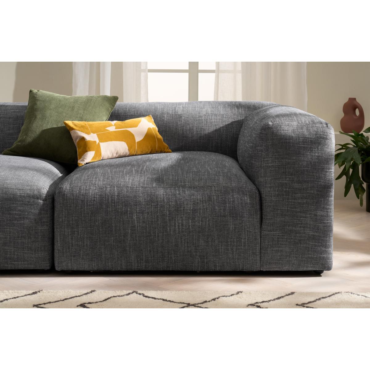 Livienne Chaise End Corner Sofa, Monochrome Weave – image 6