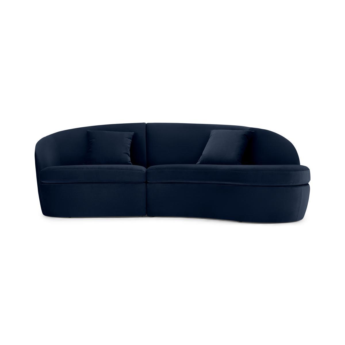 Reisa Right Hand Facing Chaise End Sofa, Ink Blue Velvet – image 2