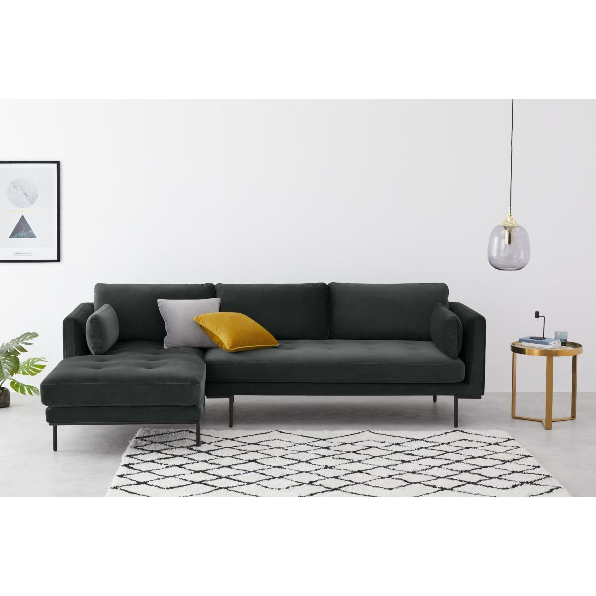 Harlow, Left Hand Facing Chaise End, Mourne Grey Velvet – image 4