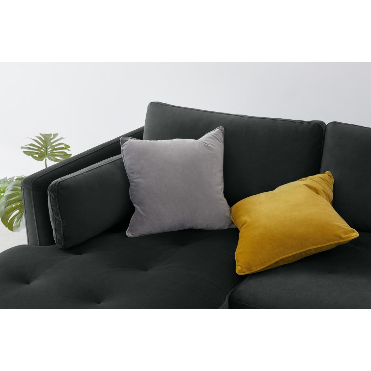 Harlow, Left Hand Facing Chaise End, Mourne Grey Velvet – image 5