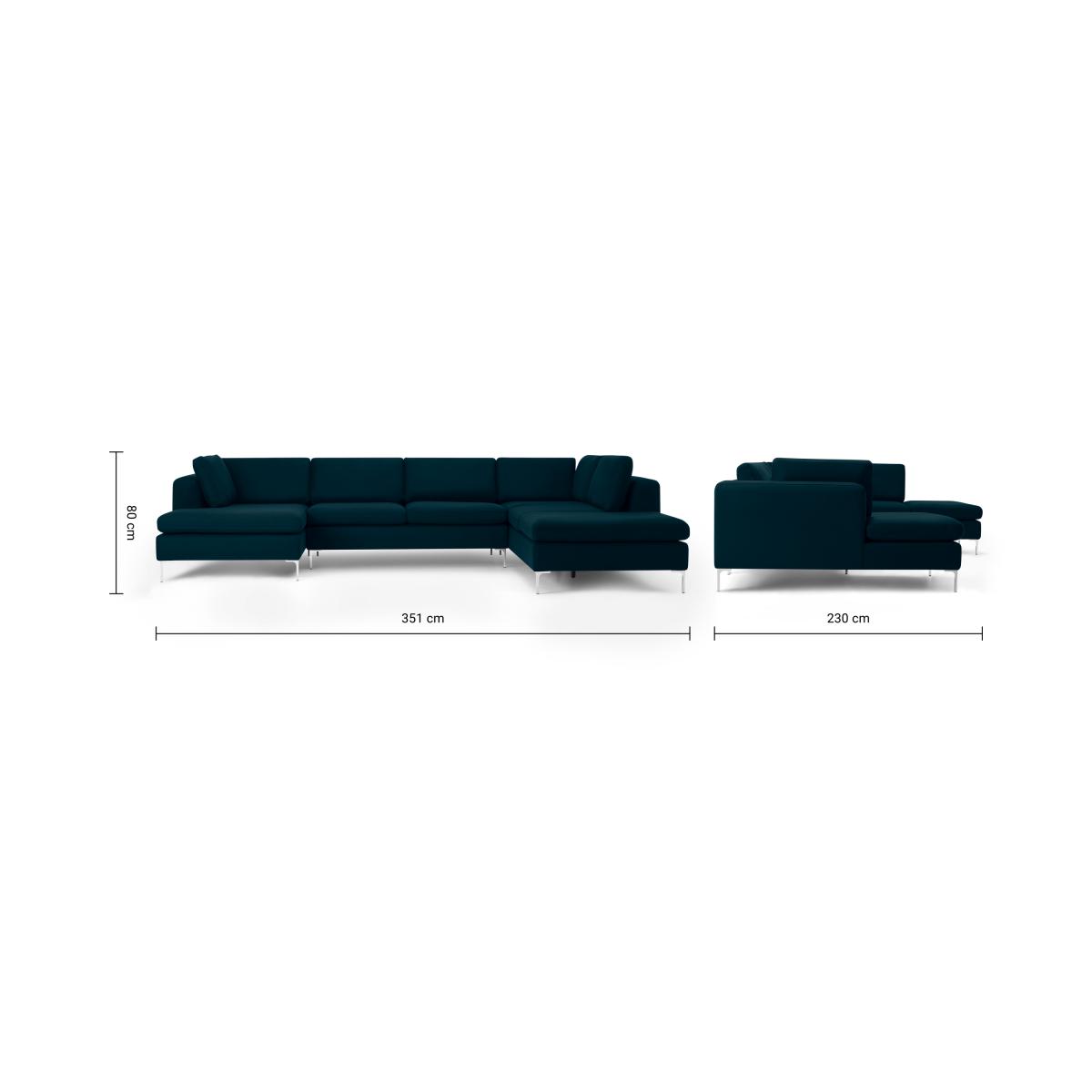 Monterosso Right Hand Facing Corner Sofa, Elite Teal – image 9