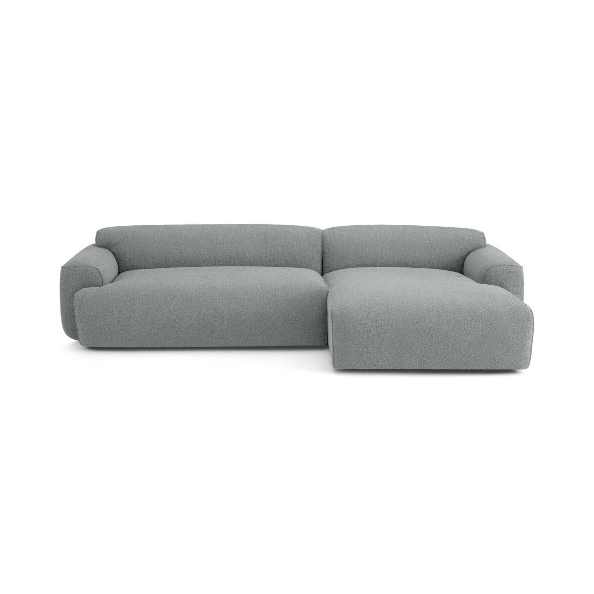 Avalon Right Hand Facing Chaise End Corner Sofa, Steel Boucle – image 2