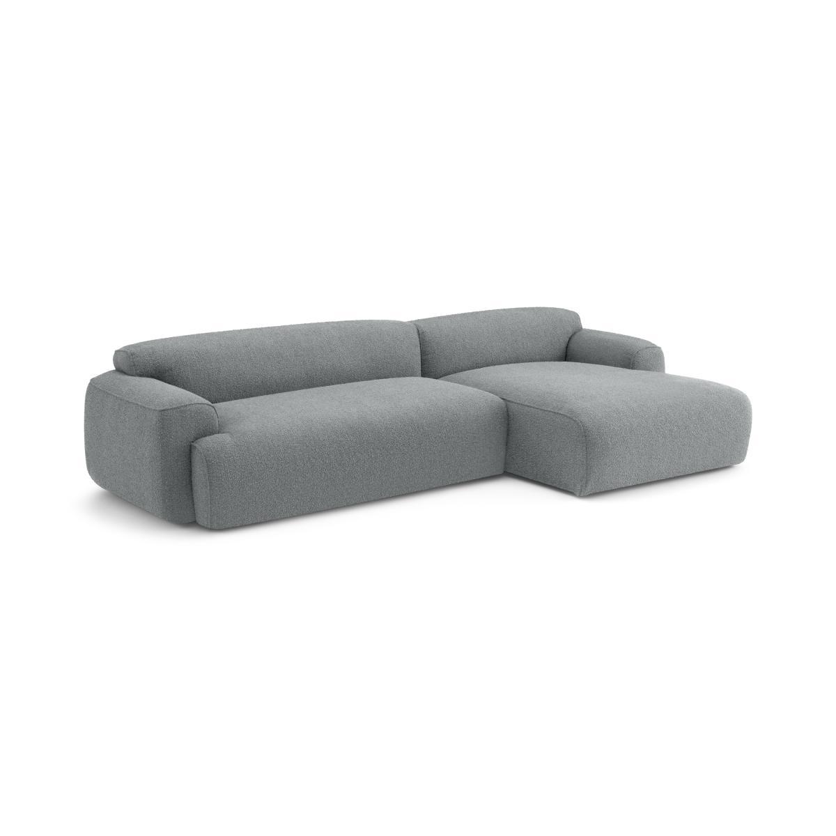 Avalon Right Hand Facing Chaise End Corner Sofa, Steel Boucle – image 3
