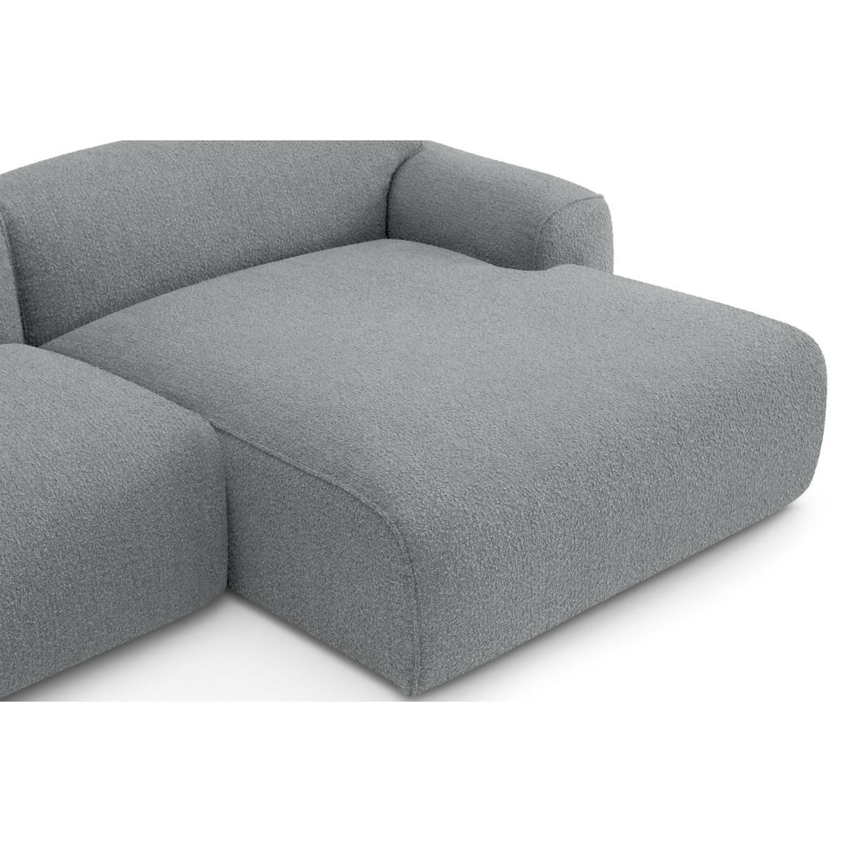 Avalon Right Hand Facing Chaise End Corner Sofa, Steel Boucle – image 6
