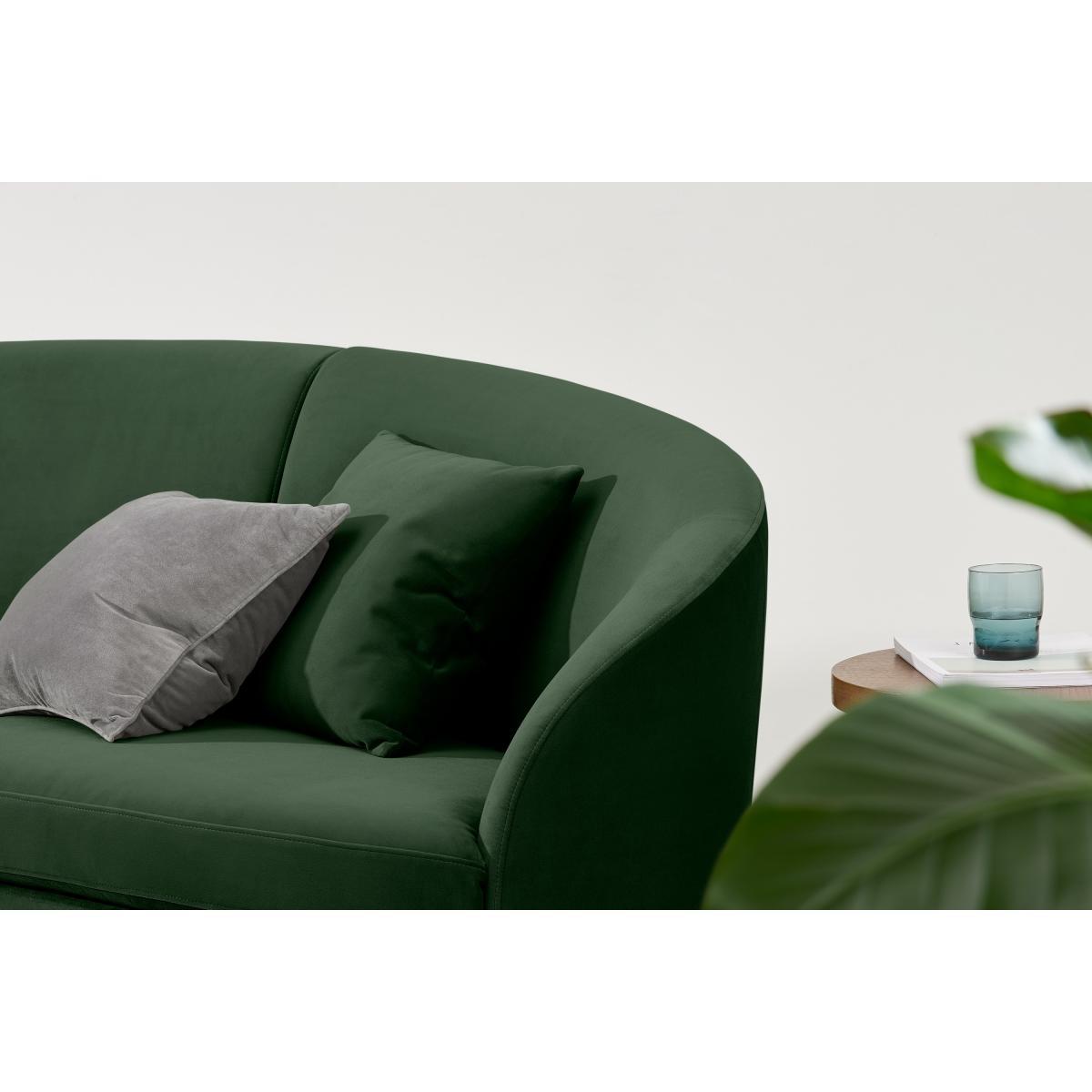 Reisa Left Hand Facing Chaise End Sofa, Moss Green Velvet – image 5