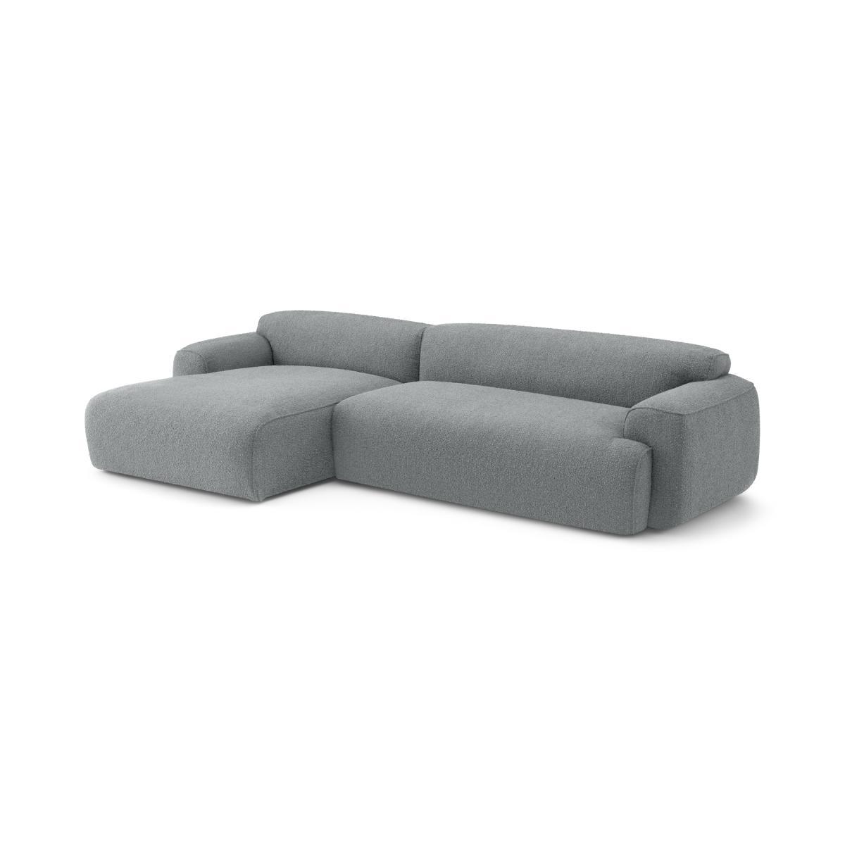 Avalon Left Hand Facing Chaise End Corner Sofa, Steel Boucle – image 3