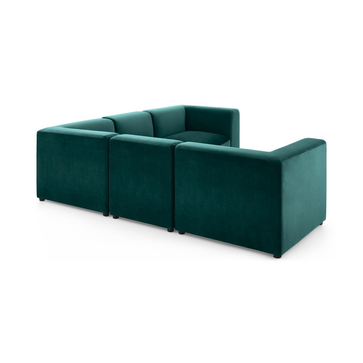 Juno 5 Seater Sofa Corner Group, Seafoam Blue Velvet – image 4