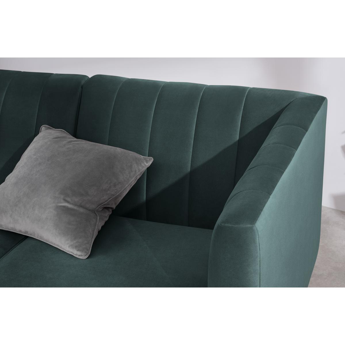 Amicie Right Hand Facing Chaise End Corner Sofa, Marine Green Velvet – image 7