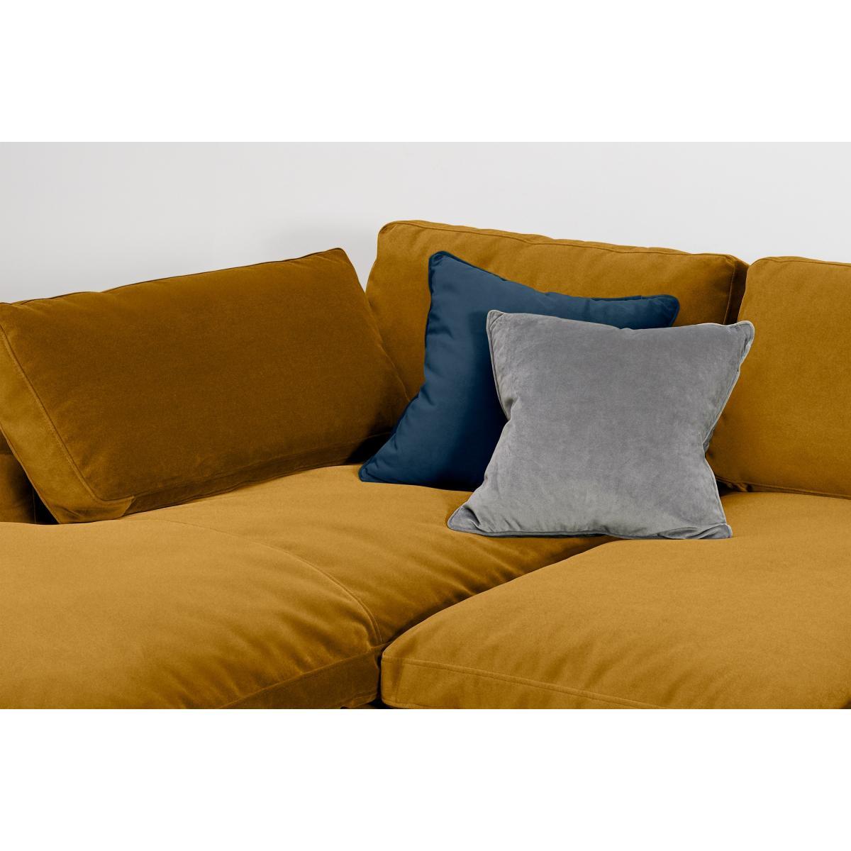 Samona Left Hand Facing Chaise End Sofa, Vintage Ochre Recycled Velvet – image 5