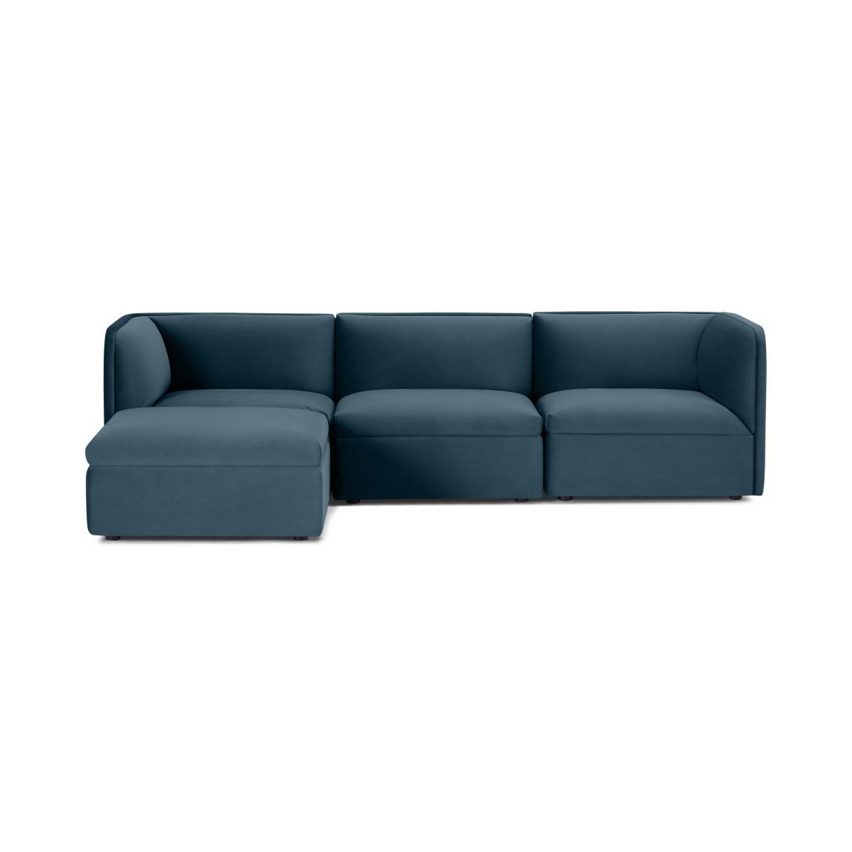 Torkel Chaise End Corner Sofa, Coastal Blue Velvet – image 2
