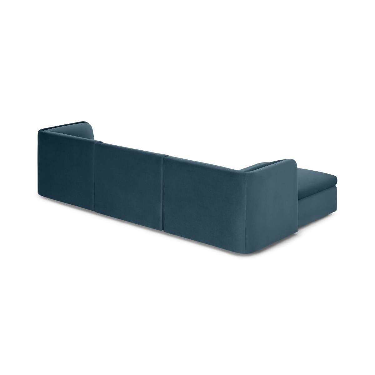 Torkel Chaise End Corner Sofa, Coastal Blue Velvet – image 6