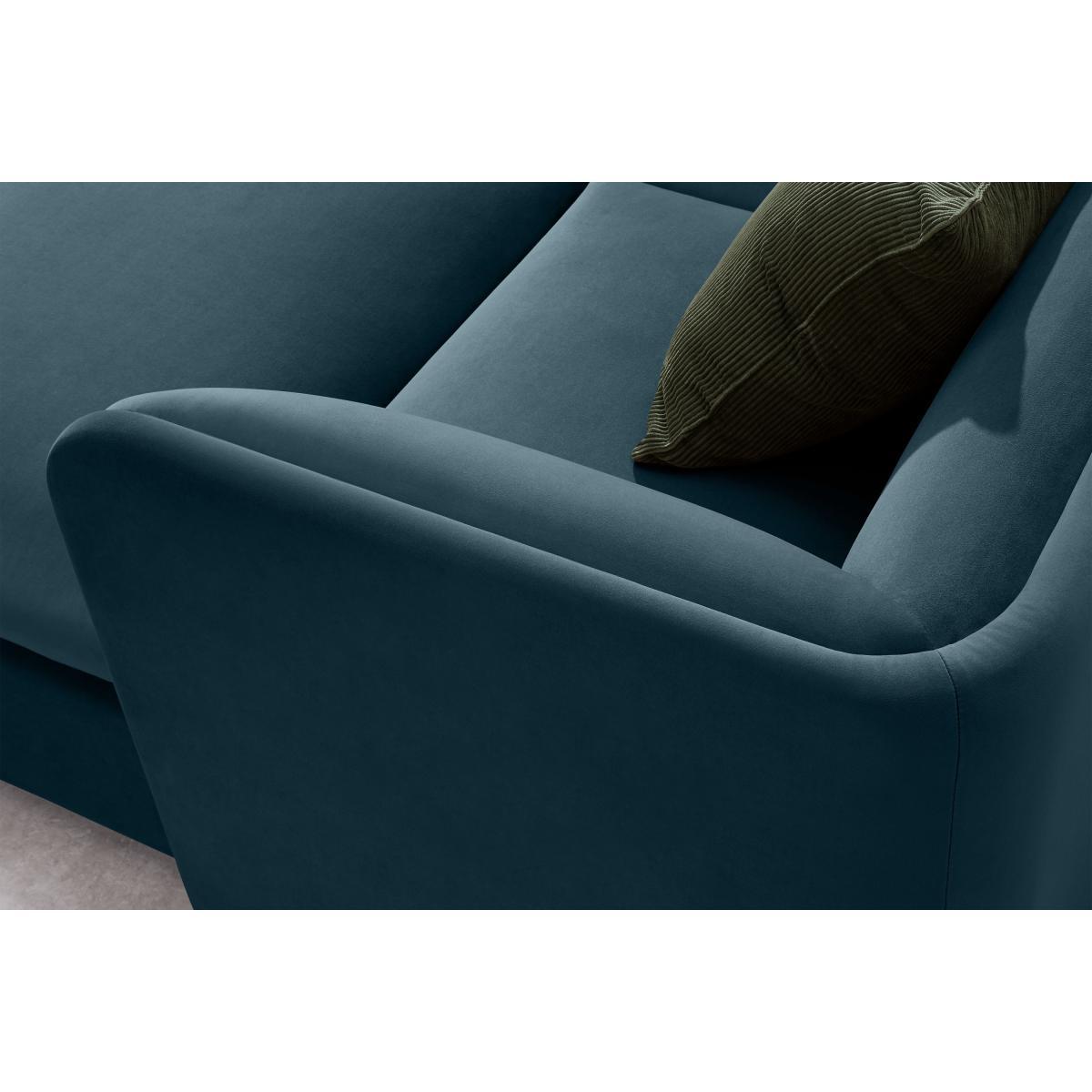 Torkel Chaise End Corner Sofa, Coastal Blue Velvet – image 7